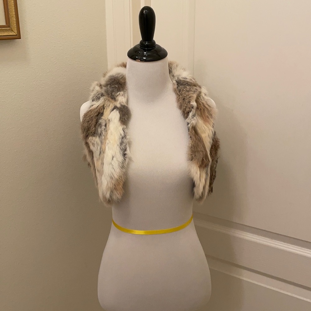 Rabbit fur vest